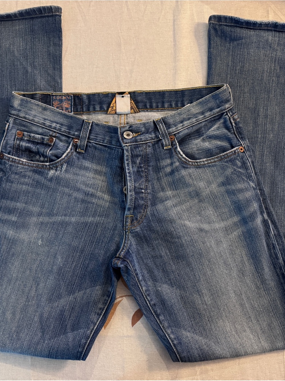Lucky Brand Men's Light Wash Straight Jeans
